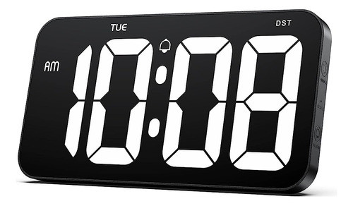 Zgrmbo Plug-in Led Digital Wall Clock Con Dst, Semana Y 4  E 0