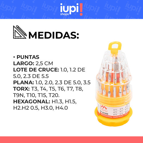 Destornillador 31 Puntas En 1 Precisión Profesional 1