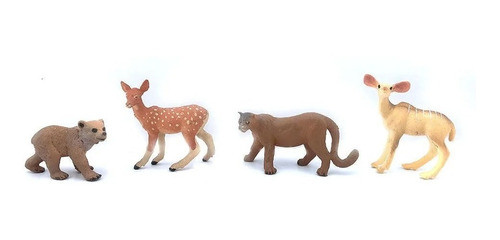 Set Animales De La Selva Oso Puma 2 Antilopes Animal World 1