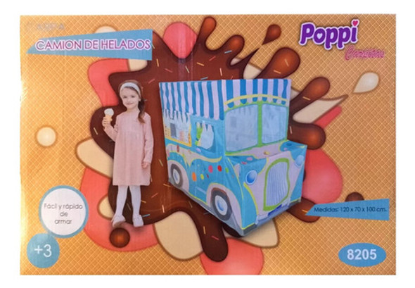 Poppi Carpa Armable Camion Helados Infantil Int 8205 Sudam 1