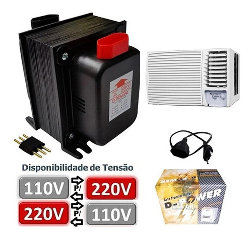 Transformador Ar Janela 7500 9000 10000 12000 Btu Até 2000w 1