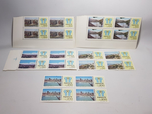 Sellos Mundial 78 4 Block Mint Sedes 16 Estampilla Mag 56212 0