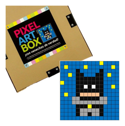 Juego Didáctico Kit Mosaico Para Niños Batman Pixel Art Box 0