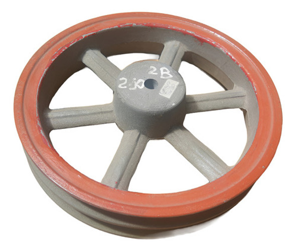 Polea De Aluminio 2 Canal B  210 Mm  Fundicion  Aluminio Nva 0