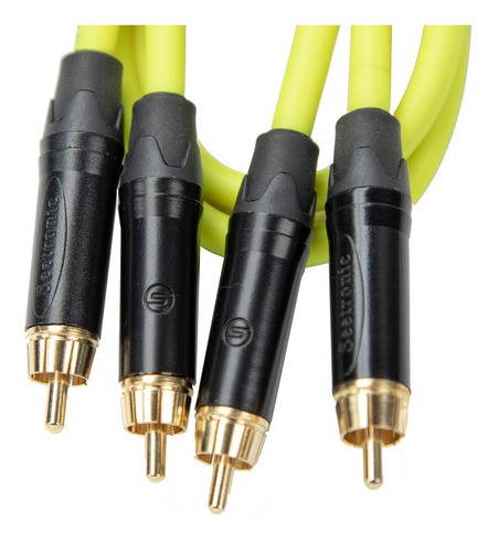 Cable De Audio Rca - Rca Stereo - Bulkaudio ( Deck - N) 1mt 1