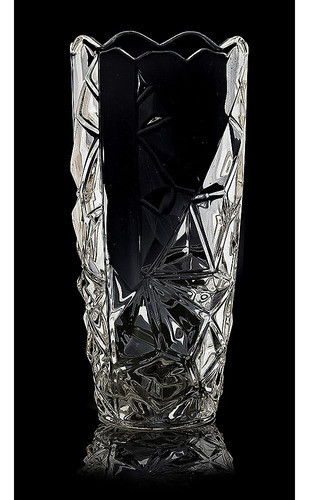 Jarrón De Cristal, 12  De Alto, Para Flores Y Decoración, Di 1