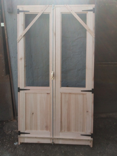 Puerta Ventana Nueva A Tableros Com Marco. 200 X109 Cms 1