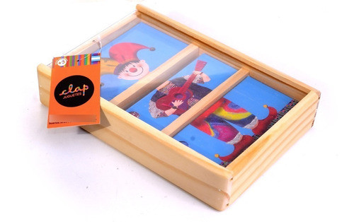Rompecabezas Mezcladitos Caja Madera Clap 0