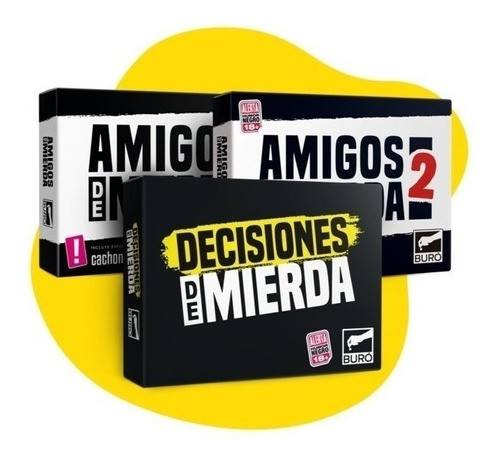 Trio Mierda Combo 3 Juegos Ideal Previas Original Buro 0