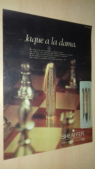 P482 Clipping Antigua Publicidad Lapicera Sheaffer Año 1976 0