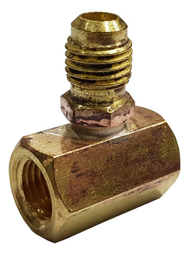 Adaptador Acople Vacuometro Tee Bomba Vacio 1/4fhx2 1/4fmx1 0
