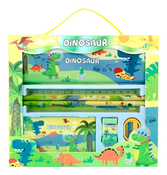 Set Escolar Dinos Útiles Escolares Cartuchera, Làpiz, Etc 0 Set Escolar Dinos Útiles Escolares Cartuchera, Làpiz, Etc 0