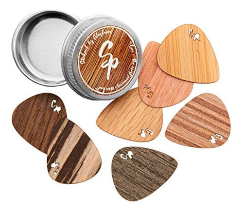 Stickpick | Juego De 7 Púas De Guitarra Flexibles De Madera 0