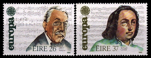 Tema Europa - Música - Irlanda 1985 - Serie Mint - Yv 566-67 0
