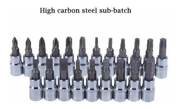 Set Juego De Tubo Llaves Acero Puntas 46 Piezas Herramientas 1