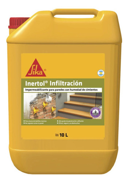 Sika Inertol Infiltración Humedad De Cimientos Bidón 10 Lts 0