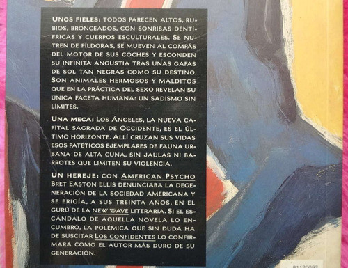 Los Confidentes De Bret Easton Ellis 1