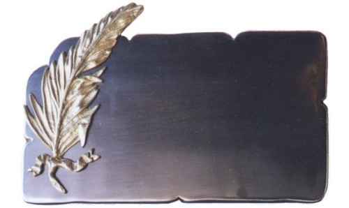 Placa Bronce - Fundición - Profesionales O Funerarias 0