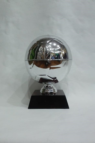 Trofeo Metálico Handball Balonmano Plata Fútbol Madera 21cmg 0