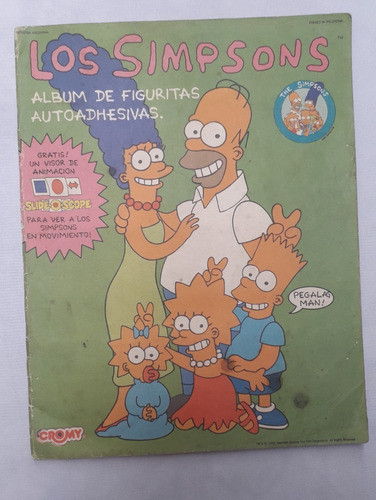 Album De Figuritas * Los Simpsons* Completo 1992  Cromy 0