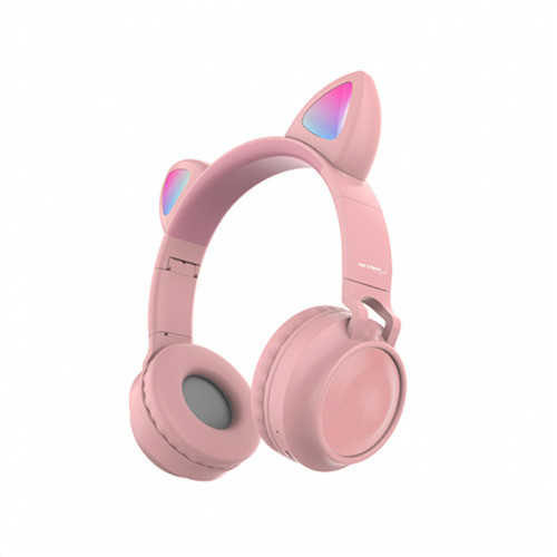 Auriculares Inalambricos Luz Led Nena Niña Orejitas Gatito 0