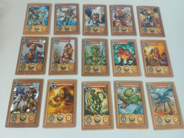 18 Cards/figurinhas Mythomania Elma Chips Avulsos 0