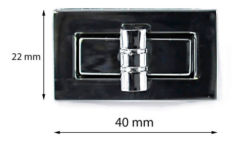 Cerradura Torniquete Rect X 12 , Carteras Herrajes Marroquin 1