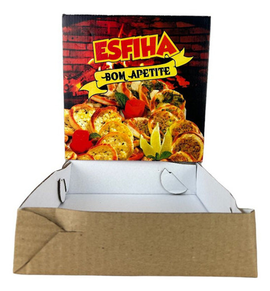 Kit Caixa De Esfiha - 50 Un Reforçada Ifood Delivery 1