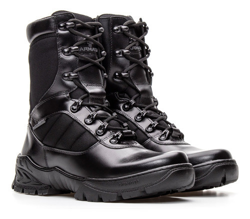 Coturno Cano Longo Couro Marca Armata Militar Original 1