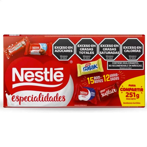 Combo Bombon Nestle Especialidades Surtido + Lata Corazon 1