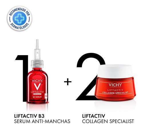 Vichy Liftactiv Specialist Serum  B3 + Crema Collagen Dia 0