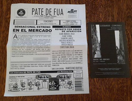 2 Programas Teatro Del Mercado Duffau Pate De Fua Lugares Co 0