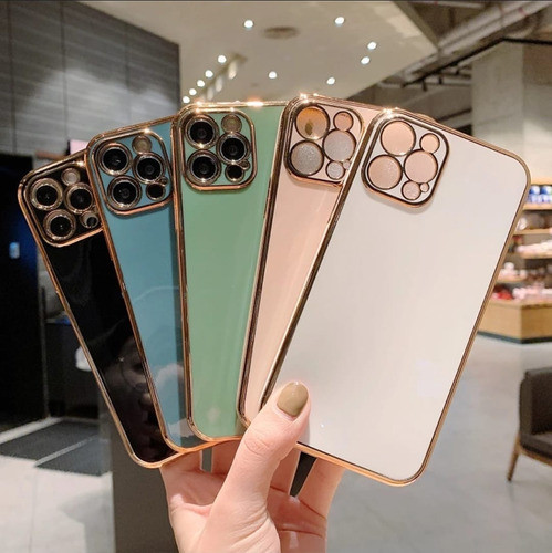 Case Para iPhone 6 G Transparente Color En Los Bordes. 1