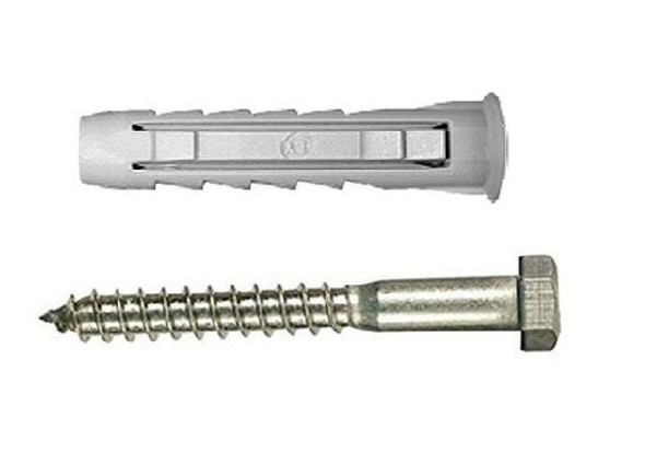 Fijación Tarugo 10 Espyga Con Tirafondo 1/4 X 2.1/2 X 100 Un 0