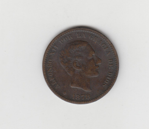 Moneda España 5 Centimos Año 1878 Muy Bueno 0