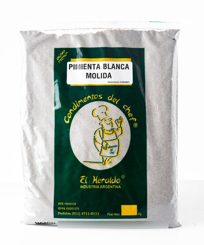 Pimienta Blanca Molida X 1 Kg 0