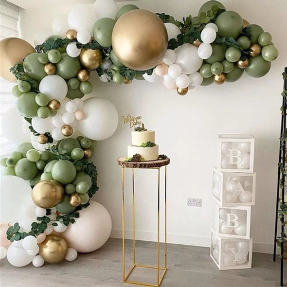 Arco De Globos Retro Verde Olivo Orgánico Cotillón Cumple 0