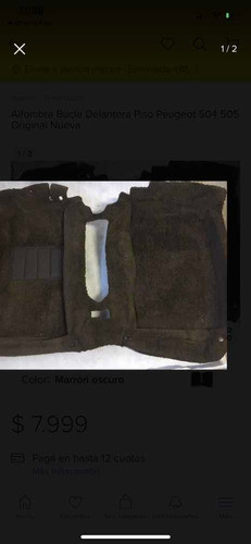 Alfombra Delantera Para Peugeot 504 0