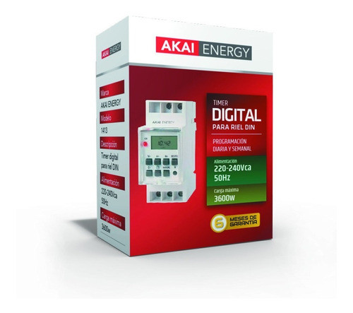 Timer Digital Programable De 16 Amp 8 Programas C-garantia J 1