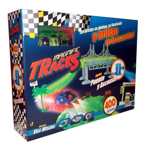Pista Magnific Tracks Grande Con Puente 400pzas 0
