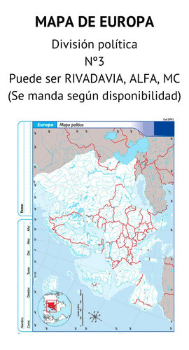 40 Mapas De Europa N°3 División Política Escolares 1