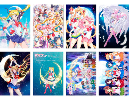Poster Sailor Moon Pluton Saturno Marte Personajes + Regalo 0