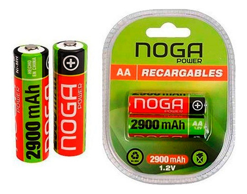 Pilas Aa Recargables 1,2v Power Baterias Ni-mh 2700 Mah 0