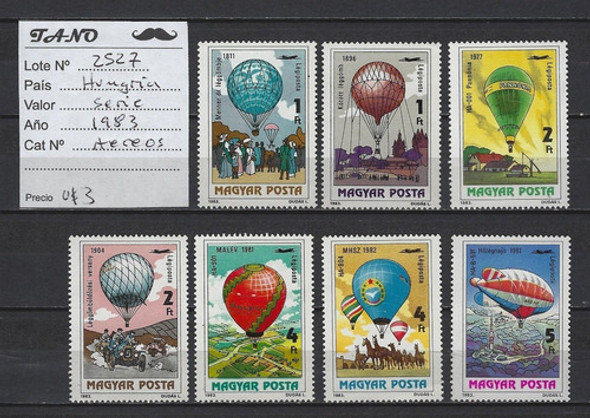 Lote2527 Hungría Serie Año 1983 Estampillas Aéreas 1