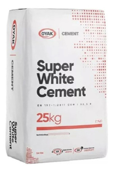 Cemento Blanco Oyak Cemento Portland 25 Kg Castelatto 0
