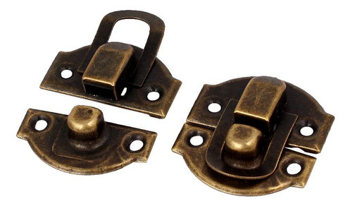Broche Metalico 29x27mm Sin Tornillos X500 Bronce Viejo 0