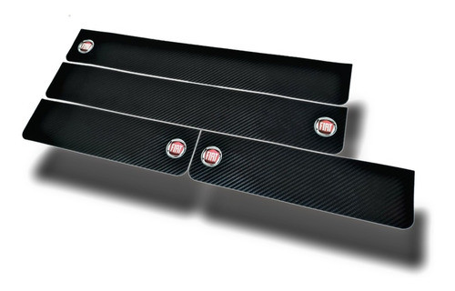 Protector Cubre Zócalos Carbono Fiat Grand Siena Enviogratis 1