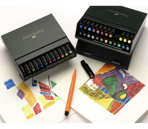 Canetas Pitt Faber-castell Com 24 Cores - Gift Box 1