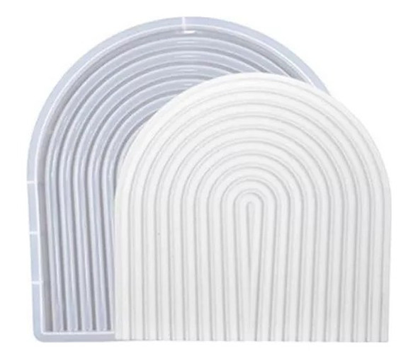 Molde De Silicona Bandeja Arcoíris Especial Resina 0