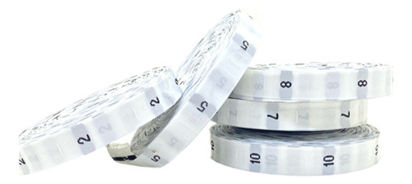 Etiquetas De Talle Bordado / 650 Talles Por Rollo / Blanco 0 Etiquetas De Talle Bordado / 650 Talles Por Rollo / Blanco 0
